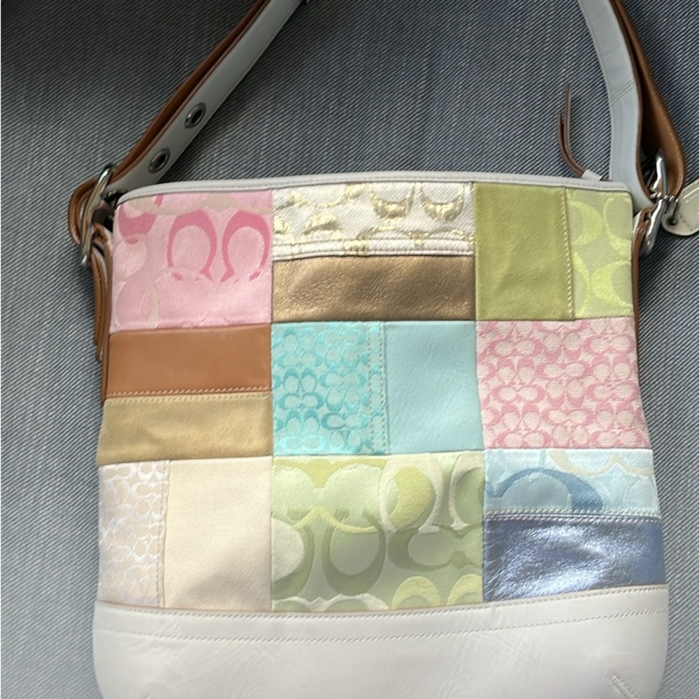 Coach Multicolor Patchwork Shoulder Bag